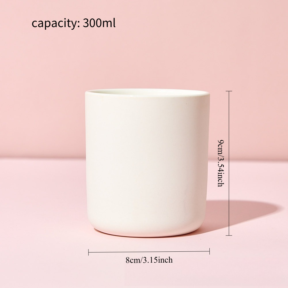 Tempat Lilin Kaca Matt Putih K - Candle Making Jars With Lids ulasan dan harga