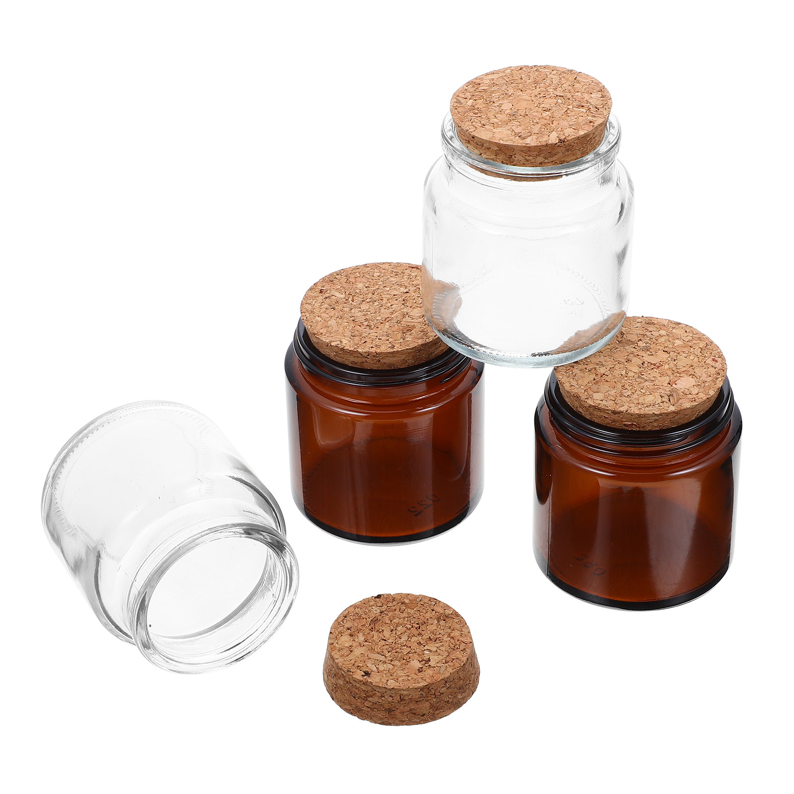 4 Buah Toples Kaca Tebal denga - Candle Making Jars With Lids ulasan dan harga