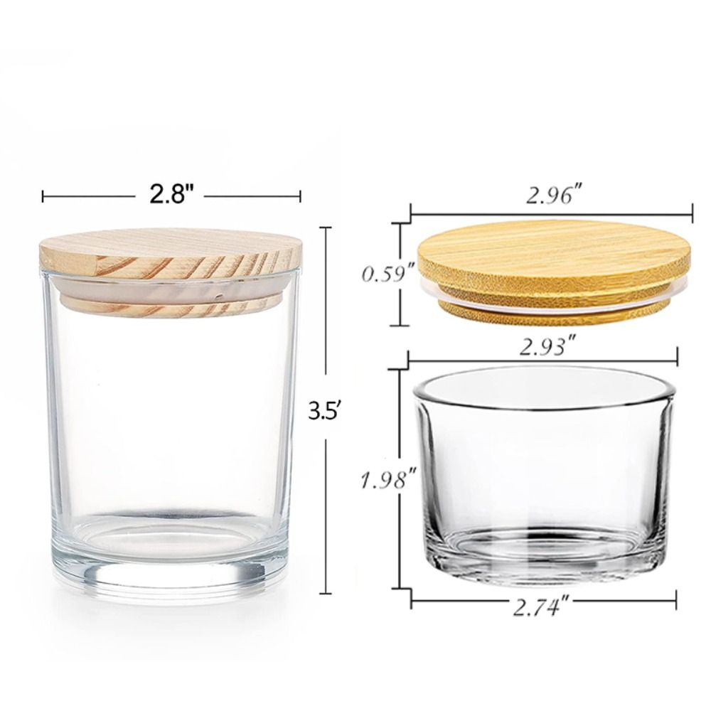 Stoples Lilin Kaca Bening Keci - Candle Making Jars With Lids ulasan dan harga