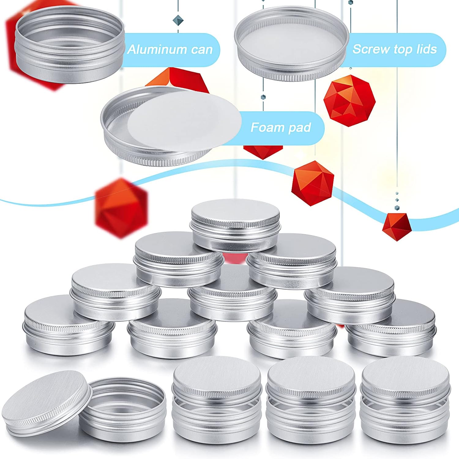 5-10 buah 5g-100g kaleng alumi - Candle Making Jug ulasan dan harga