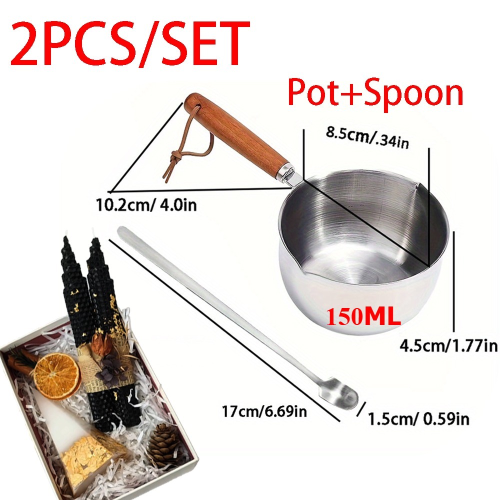 2PCS/SET Panci Pelebur Lilin d - Candle Making Jug ulasan dan harga